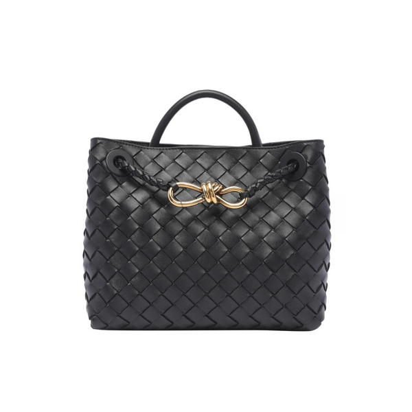 Black Weave Tote Bag