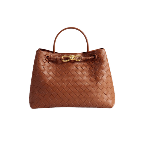 Tan Weave Tote Bag