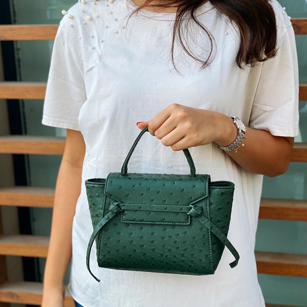 Green Ostrica Handbag