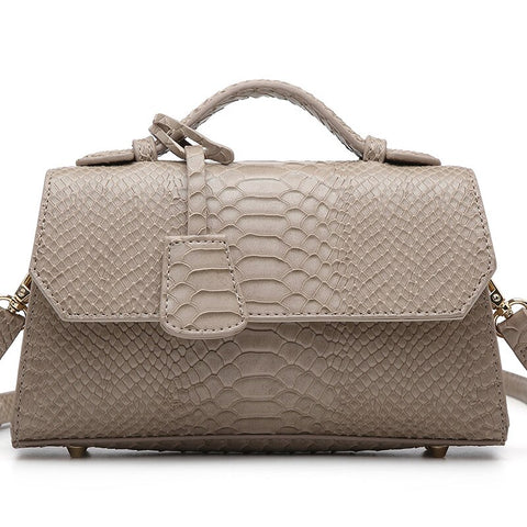 Beige Serpent Handbag