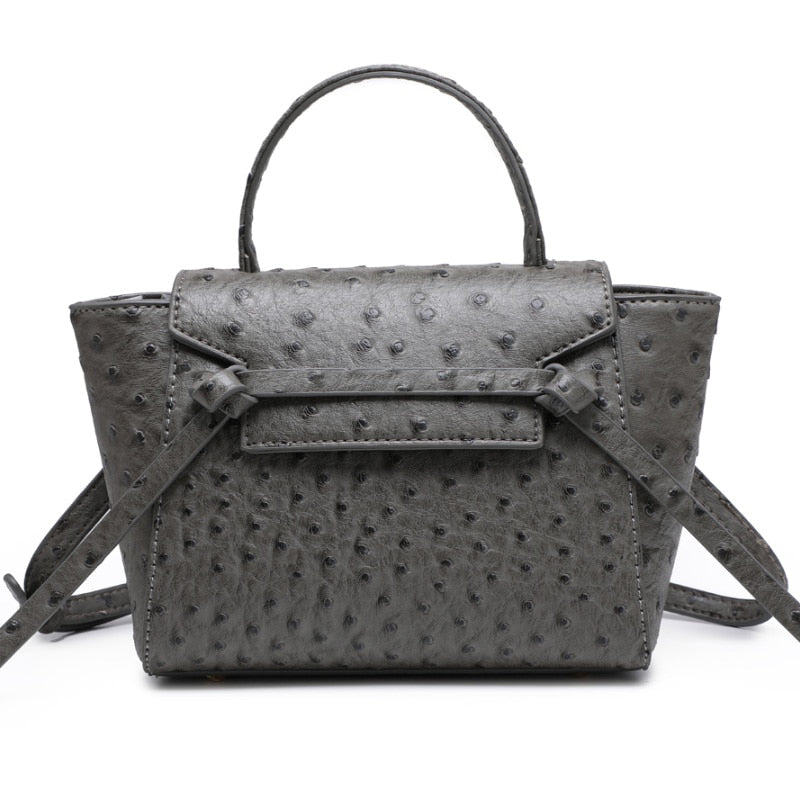 Grey Ostrica Handbag