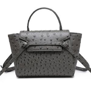 Grey Ostrica Handbag