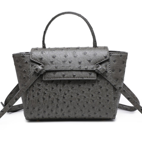 Grey Ostrica Handbag