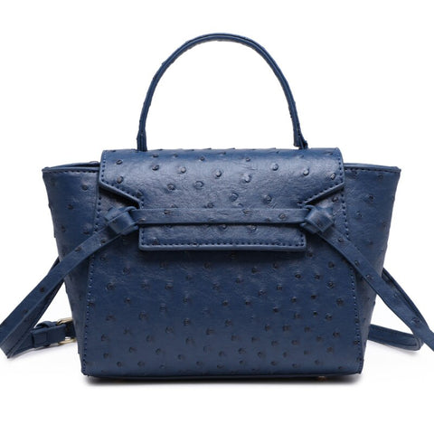 Navy Blue Ostrica Handbag