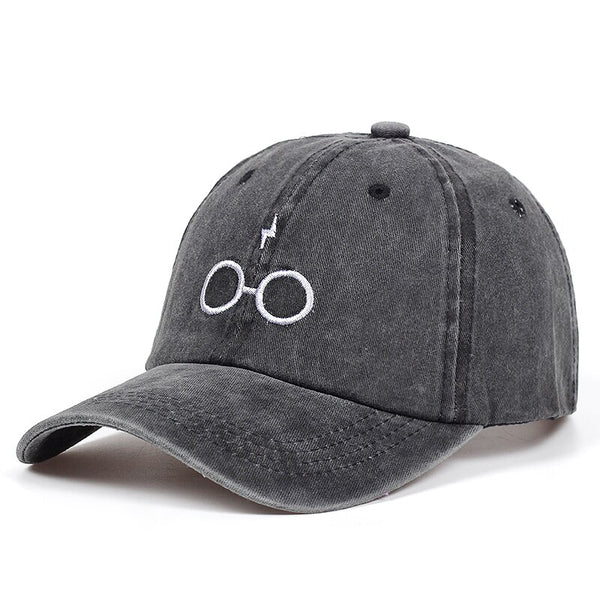 Black Denim Harry Potter Embroidered Baseball Cap