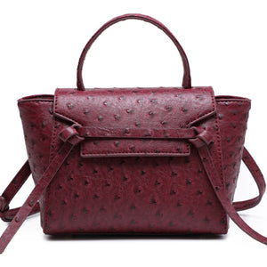 Maroon Ostrica Handbag