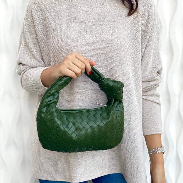 Army Green Knot Bag