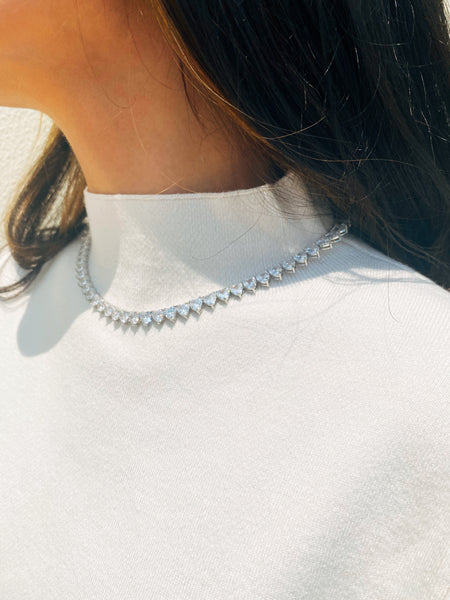 Heart Shaped Tennis Choker