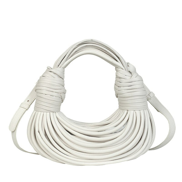 White Double Knot Mini Bag