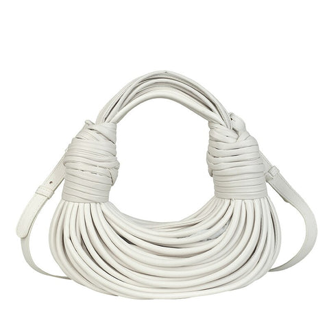 White Double Knot Mini Bag