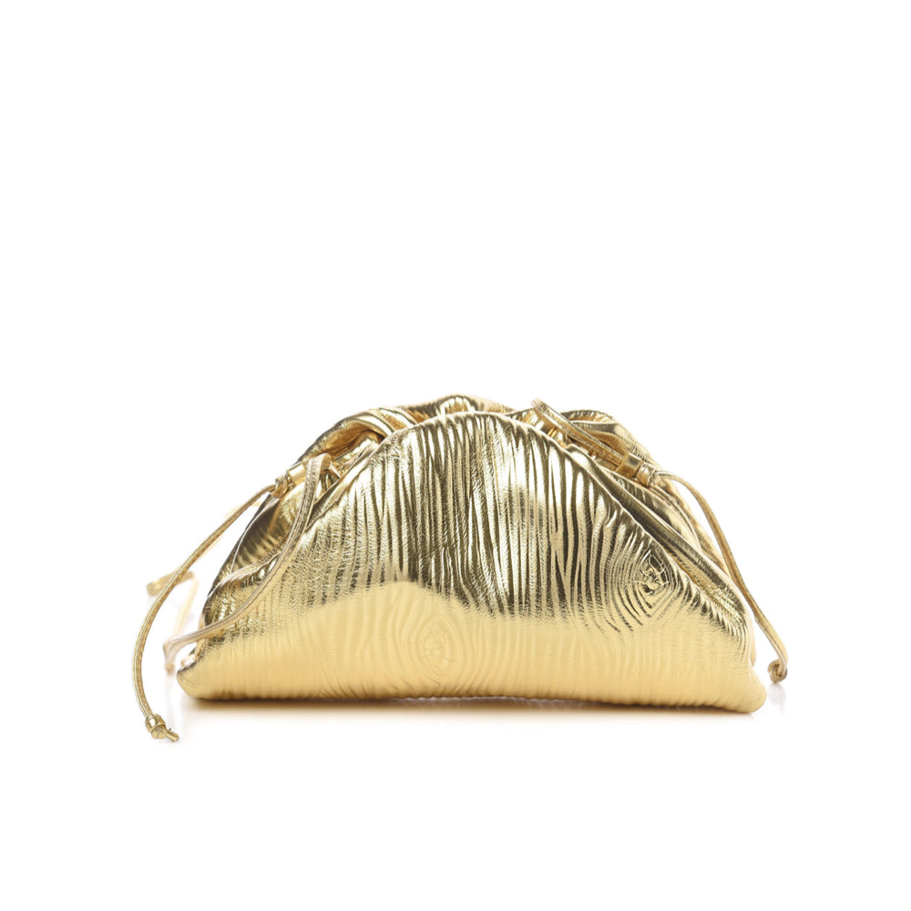 Gold Striped Pouch