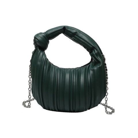 Green Pleated Bag