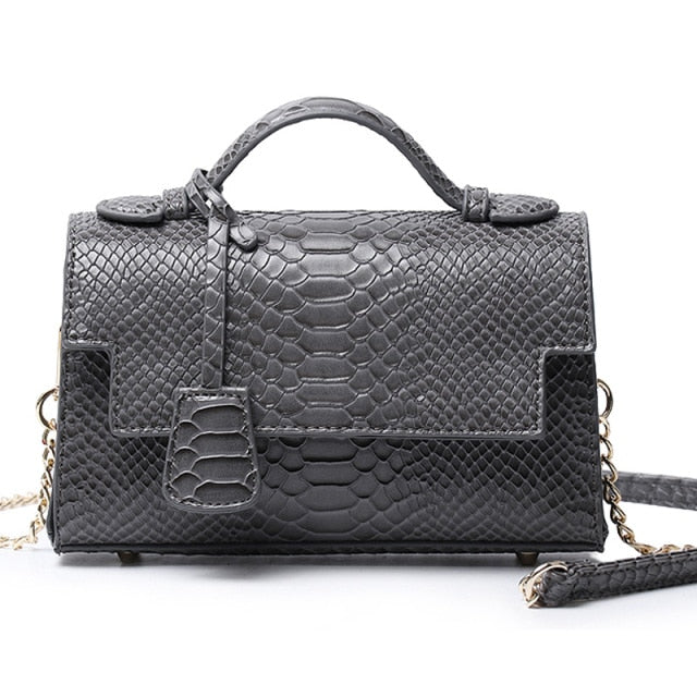 Grey Serpent Handbag