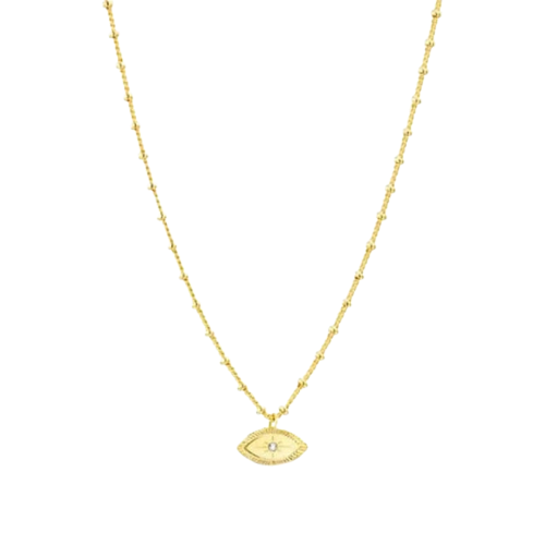 Gold Evil Eye Necklace