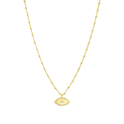 Gold Evil Eye Necklace