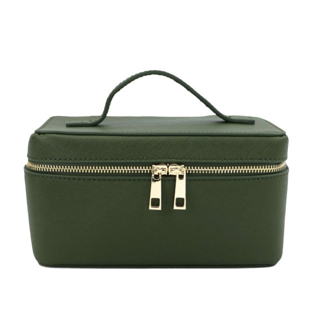 Green Leather Travel Bag