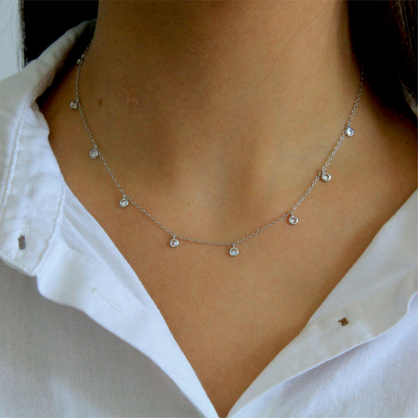 Silver Dangle Necklace